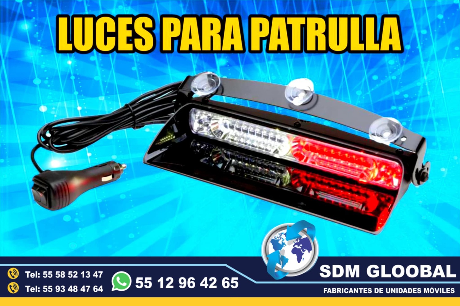 Venta e Instalacion de Luces Perimetrales Auxiliares Emergemcia para Ambulancias de Traslado 