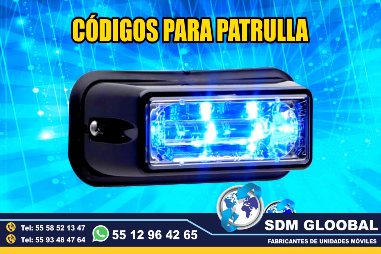 Venta de Luces para moto patrullas pick up sedan escolta, ministerial, ficalia, auxiliares 
