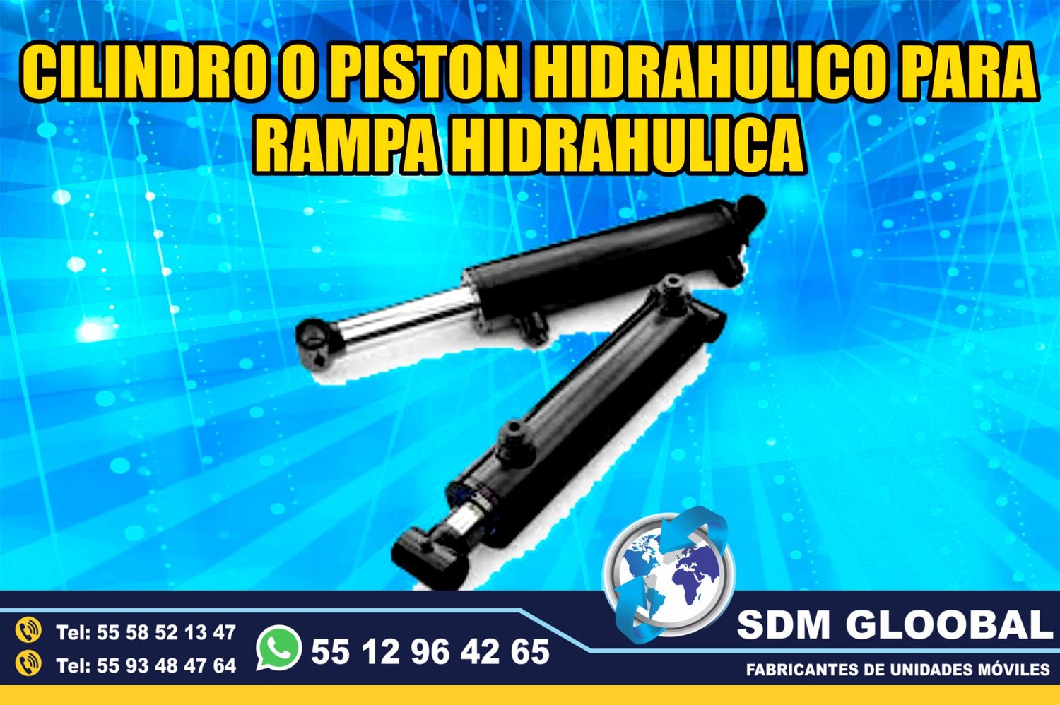 Venta de Pistones hidraulicos para Rampas Hidraulicas de carga 