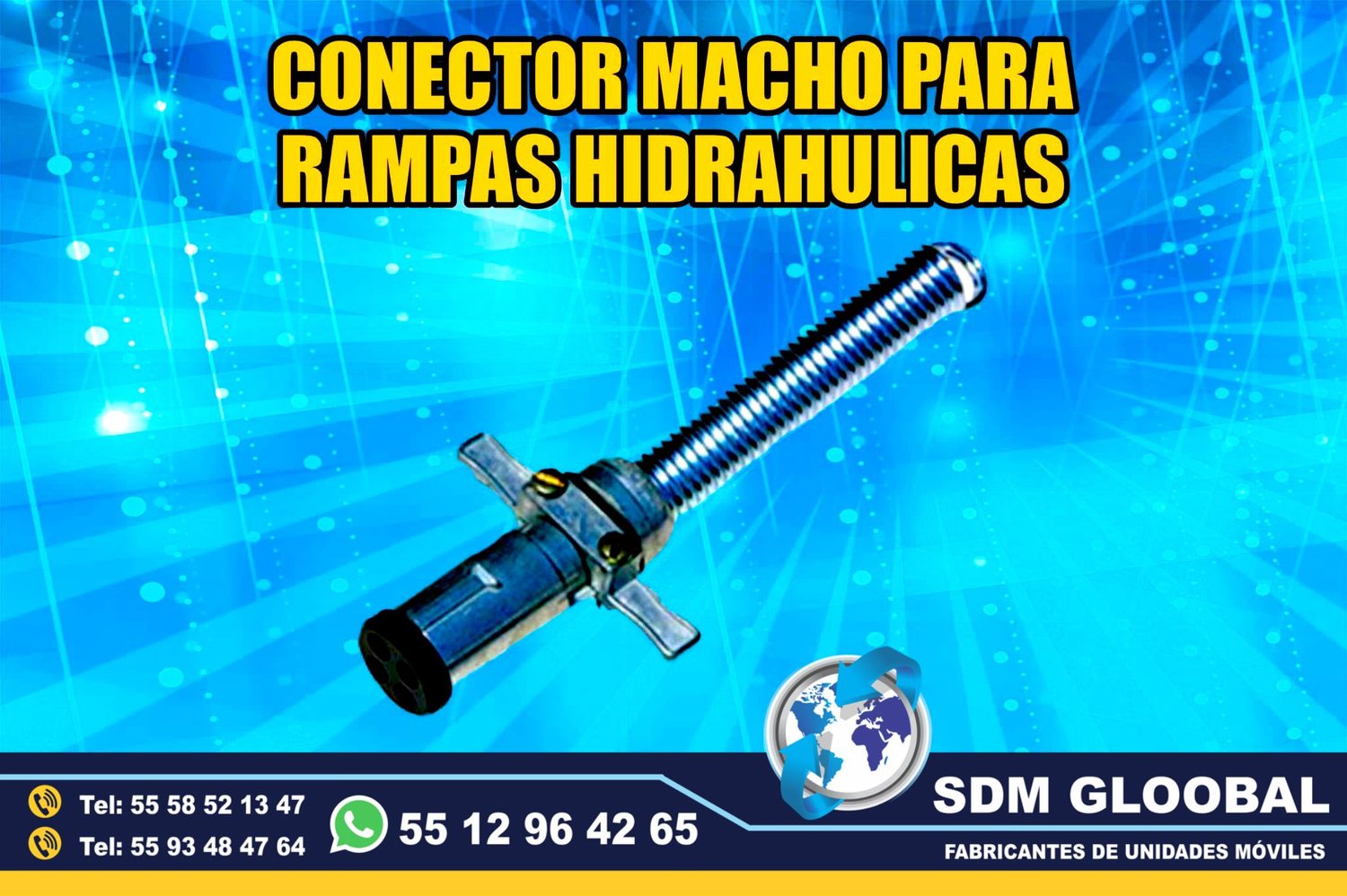 Venta de Conector macho para Rampas Hidraulicas de carga 