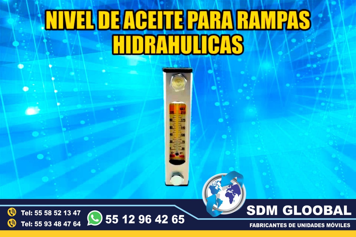 Venta de Nivel de Aceite para Rampas Hidraulicas de carga 