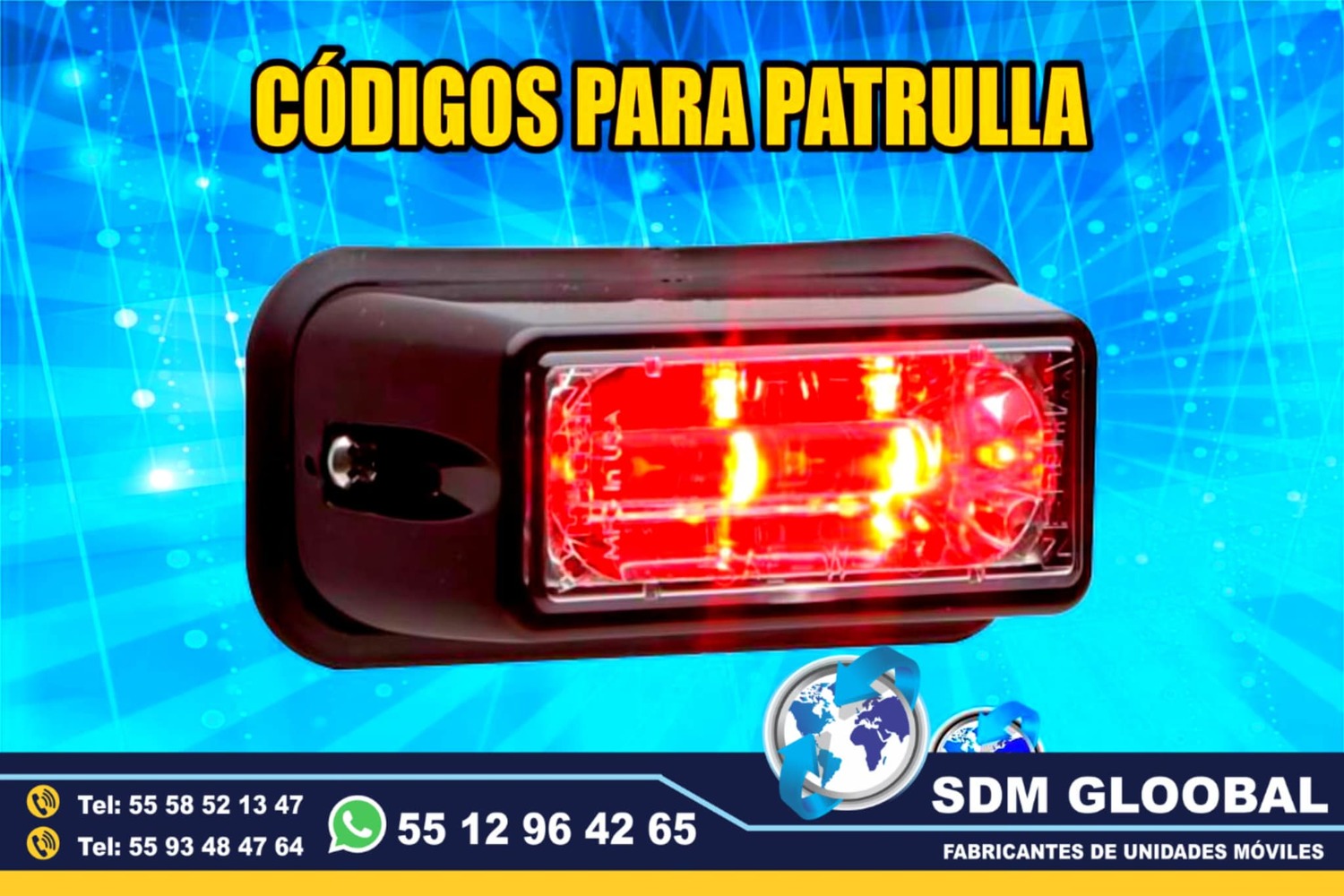Venta de Luces para moto patrullas pick up sedan escolta, ministerial, ficalia, auxiliares 