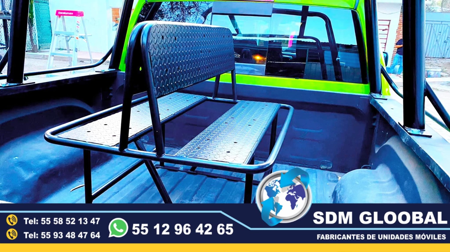 Fabricantes y venta de Banca central para Patrullas Pick Up en Mexico