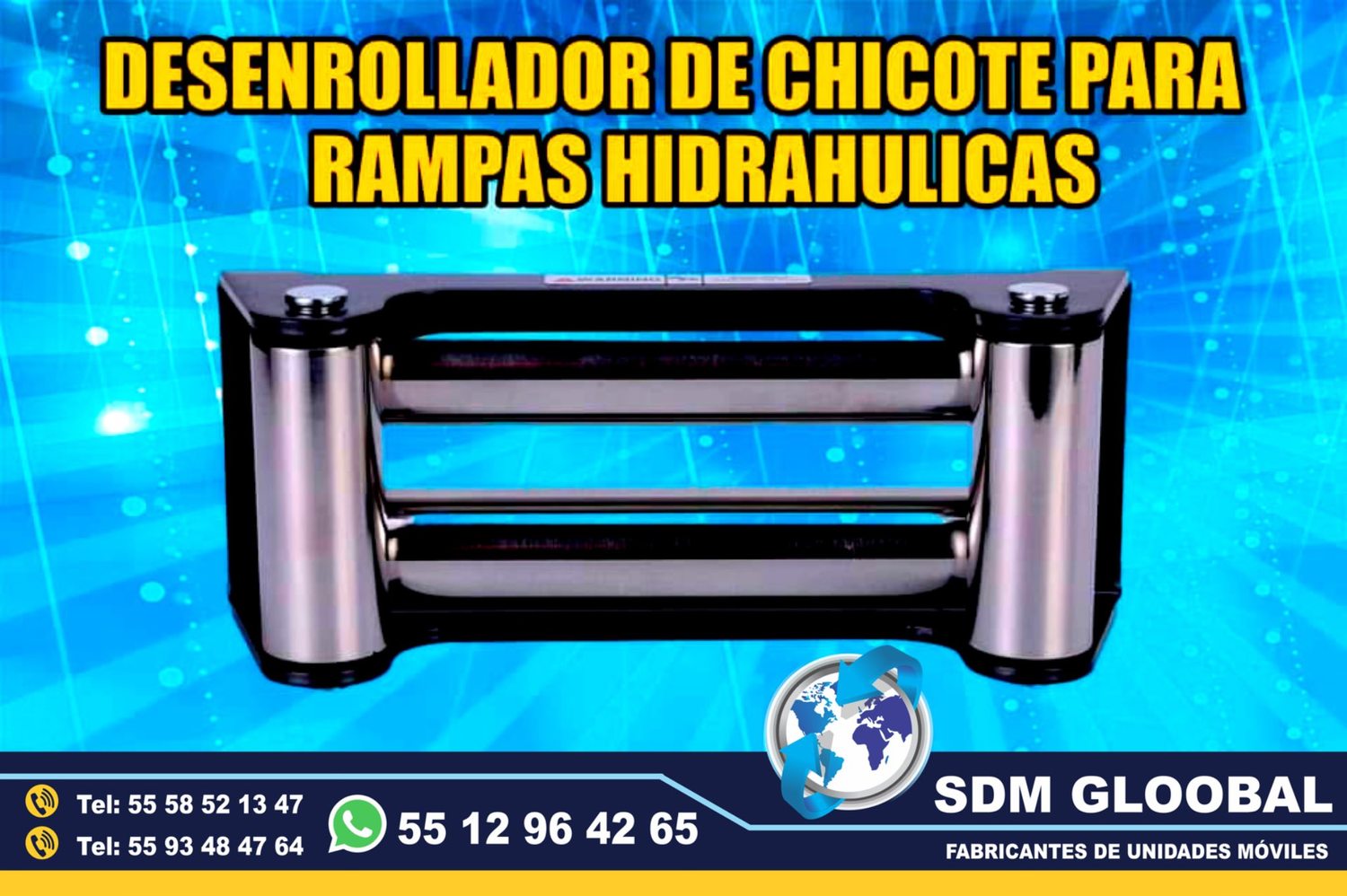 Venta de Desenrollador de chicote para Rampas Hidraulicas de carga 