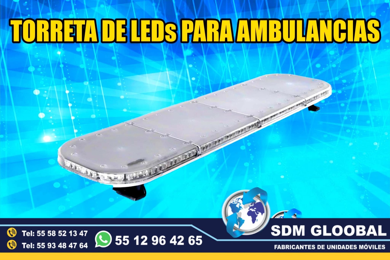 Venta de Torretas, Minitorretas, luces auxiliares color rojo blanco