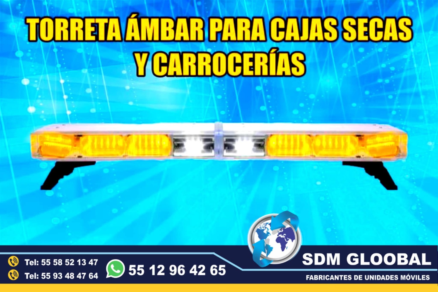 Venta de Torretas, Minitorretas, luces auxiliares color ambar&nbsp;